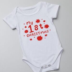 Baby’s first Christmas Onesie – Cute Baby Onesie NWT made to order baby shower g